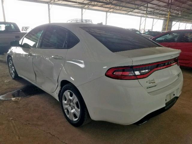 1C3CDFBB8ED701862 - 2014 DODGE DART SXT WHITE photo 3