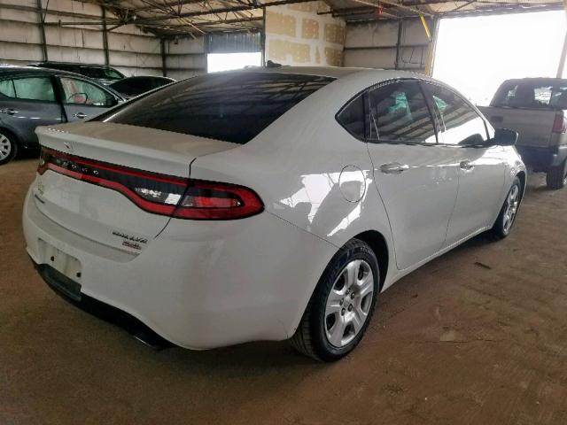 1C3CDFBB8ED701862 - 2014 DODGE DART SXT WHITE photo 4