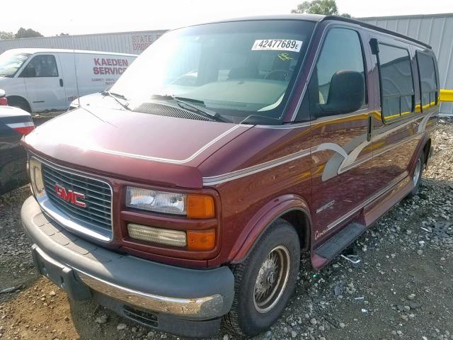 1GDFG15R1T1021940 - 1996 GMC SAVANA RV BURGUNDY photo 2