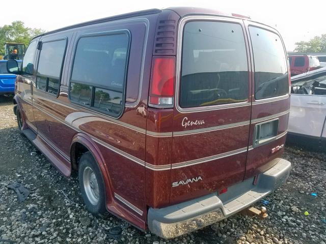 1GDFG15R1T1021940 - 1996 GMC SAVANA RV BURGUNDY photo 3