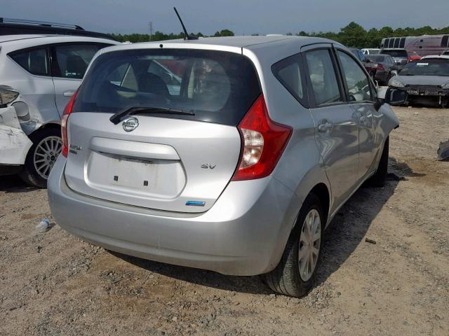 3N1CE2CPXGL360668 - 2016 NISSAN VERSA NOTE SILVER photo 4