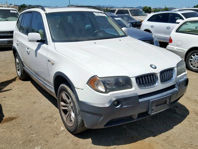 WBXPA93415WD07864 - 2005 BMW X3 3.0I WHITE photo 1