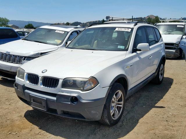 WBXPA93415WD07864 - 2005 BMW X3 3.0I WHITE photo 2