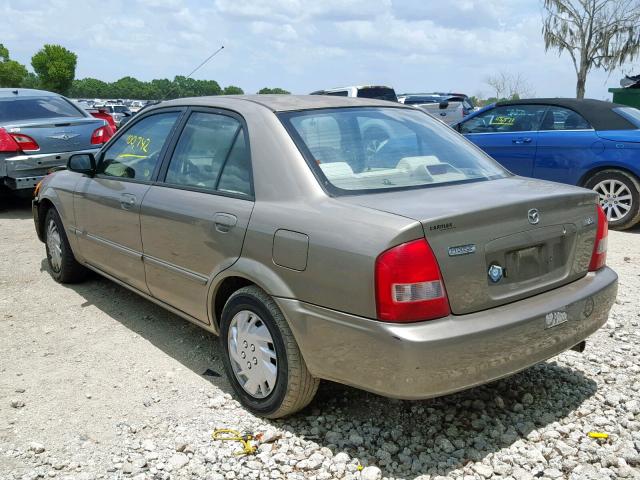 JM1BJ2226Y0218309 - 2000 MAZDA PROTEGE DX BEIGE photo 3