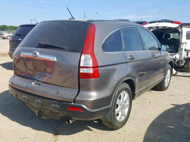 5J6RE38759L018351 - 2009 HONDA CR-V EXL GRAY photo 4