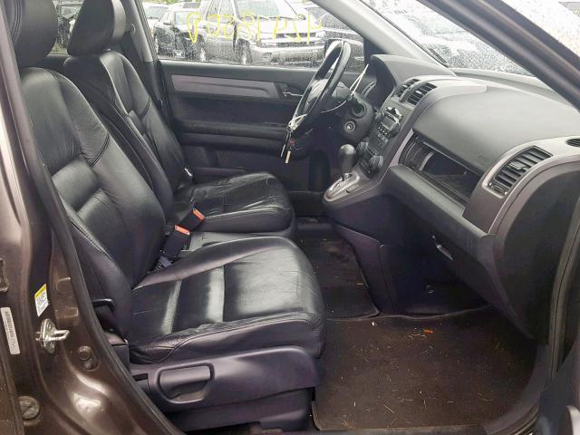 5J6RE38759L018351 - 2009 HONDA CR-V EXL GRAY photo 5