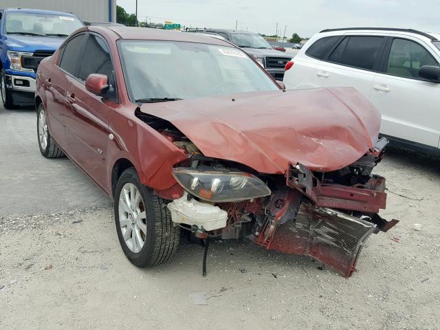 JM1BK323781166100 - 2008 MAZDA 3 S RED photo 1