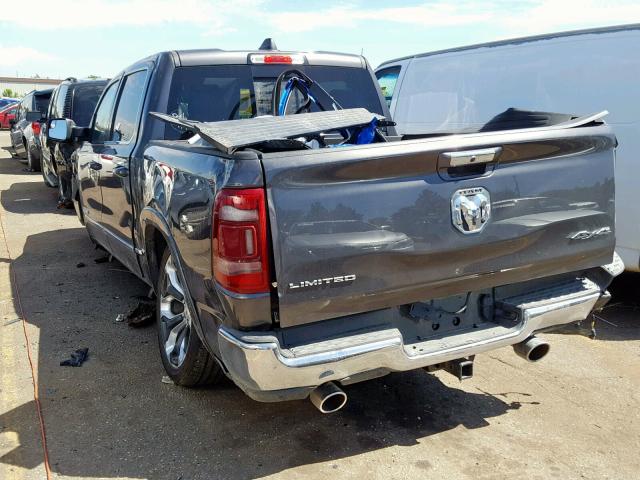 1C6SRFHTXKN840784 - 2019 RAM 1500 LIMIT GRAY photo 3