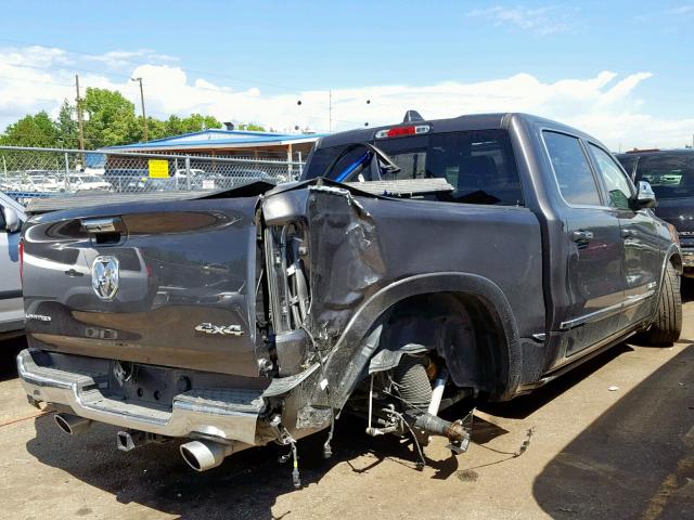 1C6SRFHTXKN840784 - 2019 RAM 1500 LIMIT GRAY photo 4