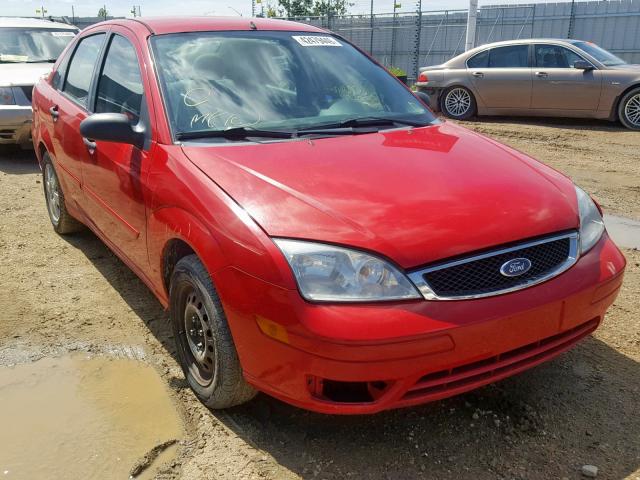 1FAFP34N07W354627 - 2007 FORD FOCUS ZX4 RED photo 1