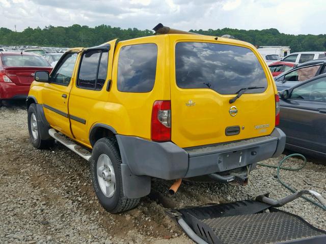 5N1ED28T32C601968 - 2002 NISSAN XTERRA XE YELLOW photo 3