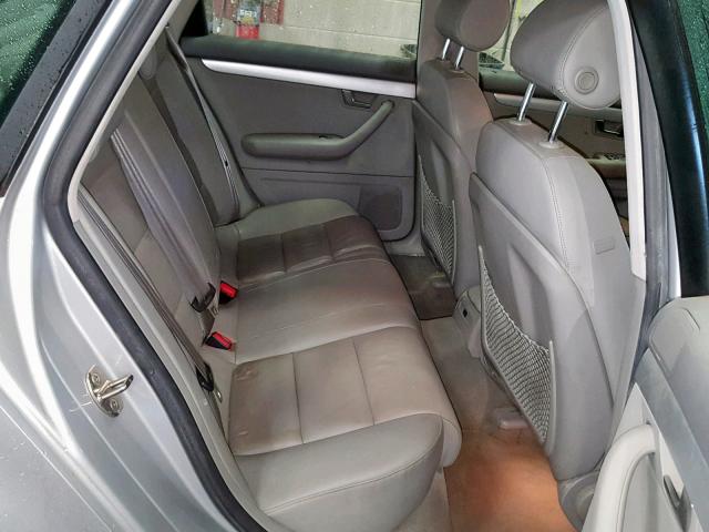 WAUAF78E48A144889 - 2008 AUDI A4 2.0T SILVER photo 6