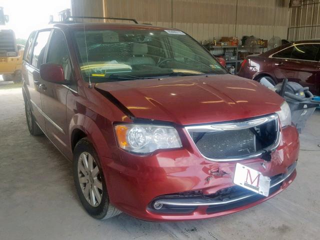 2C4RC1BG1DR713399 - 2013 CHRYSLER TOWN & COU RED photo 1