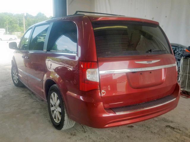 2C4RC1BG1DR713399 - 2013 CHRYSLER TOWN & COU RED photo 3