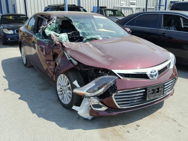 4T1BD1EB9EU018733 - 2014 TOYOTA AVALON HYB MAROON photo 1