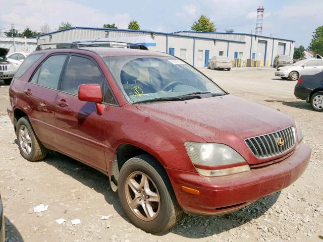 JT6HF10U8X0040516 - 1999 LEXUS RX 300 MAROON photo 1