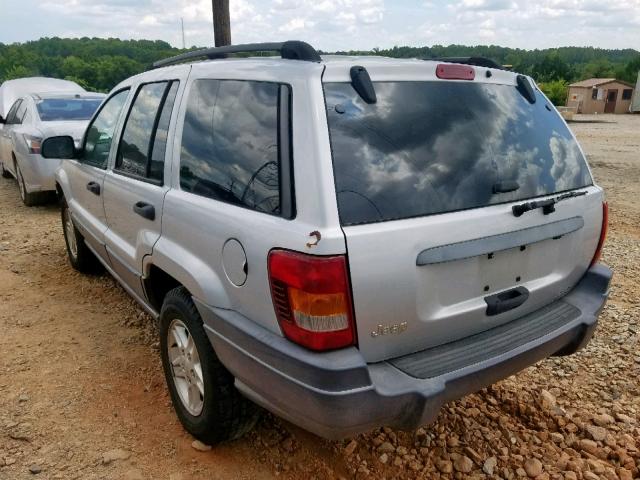 1J4GX48S83C569506 - 2003 JEEP GRAND CHER SILVER photo 3