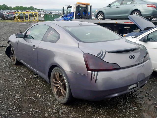 JNKCV64F39M650574 - 2009 INFINITI G37 GRAY photo 3