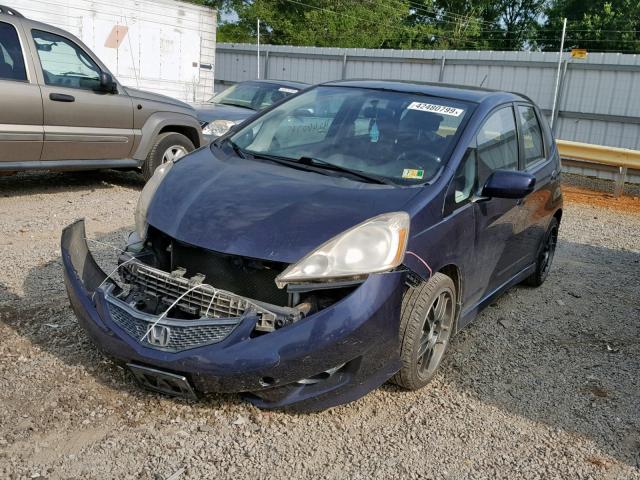 JHMGE88449S012691 - 2009 HONDA FIT SPORT BLUE photo 2