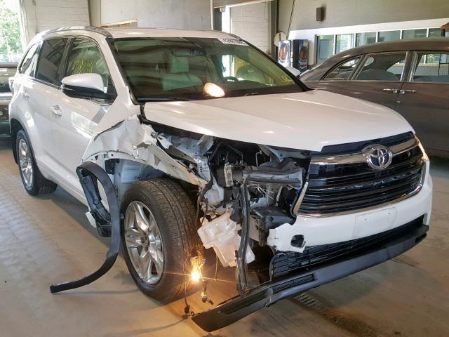 5TDDKRFH9GS324570 - 2016 TOYOTA HIGHLANDER WHITE photo 1