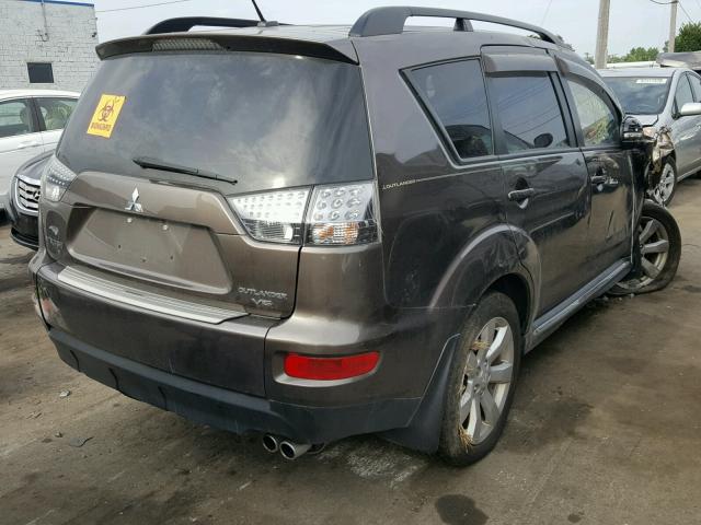 JA4JS4AX7AZ007164 - 2010 MITSUBISHI OUTLANDER BROWN photo 4