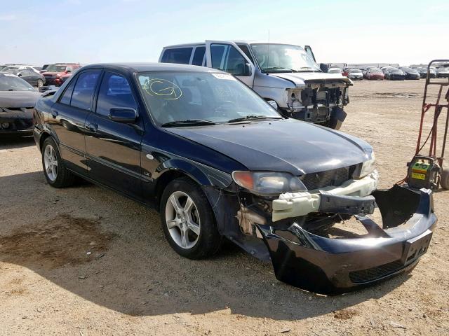 JM1BJ225330207576 - 2003 MAZDA PROTEGE DX BLACK photo 1