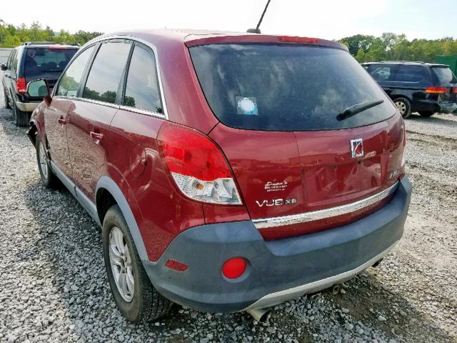 3GSDL43N98S534470 - 2008 SATURN VUE XE RED photo 3