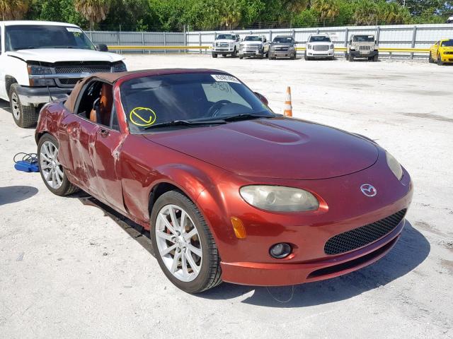 JM1NC25F960121561 - 2006 MAZDA MX-5 MIATA MAROON photo 1