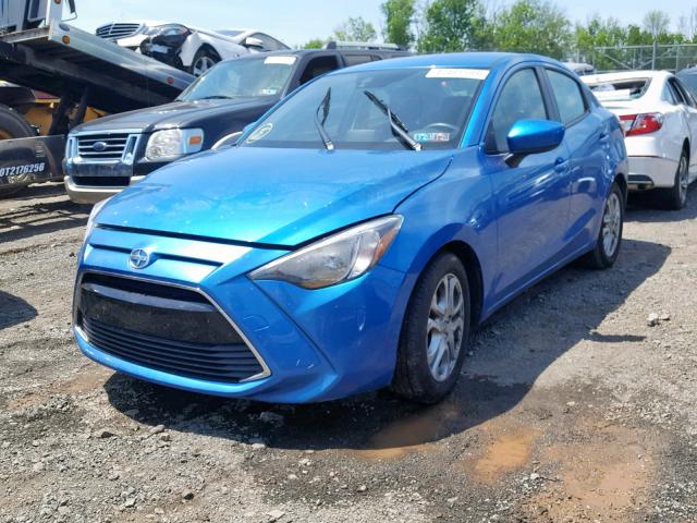 3MYDLBZV9GY130802 - 2016 TOYOTA SCION IA BLUE photo 2