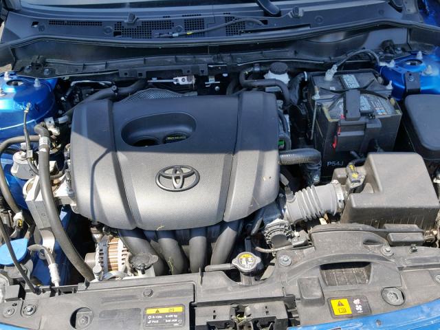 3MYDLBZV9GY130802 - 2016 TOYOTA SCION IA BLUE photo 7