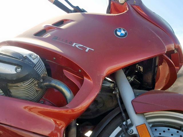 WB10499A32ZE85138 - 2002 BMW R1150 RT RED photo 9