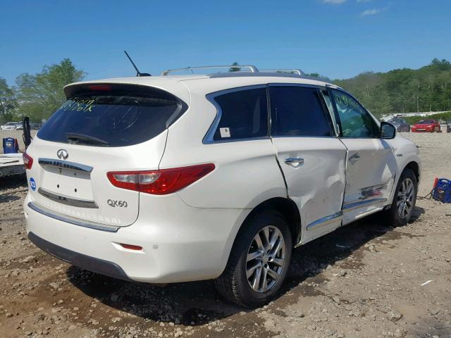 5N1CL0MN4FC500711 - 2015 INFINITI QX60 HYBRI WHITE photo 4