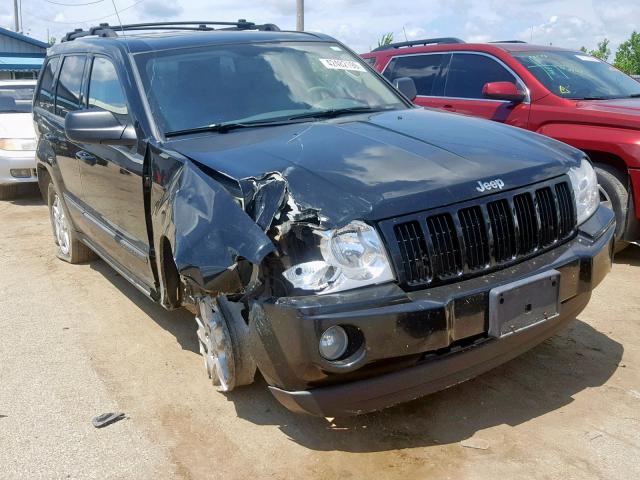 1J8GR48K37C522835 - 2007 JEEP GRAND CHER BLACK photo 1