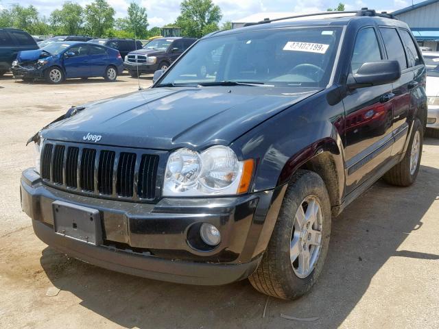 1J8GR48K37C522835 - 2007 JEEP GRAND CHER BLACK photo 2