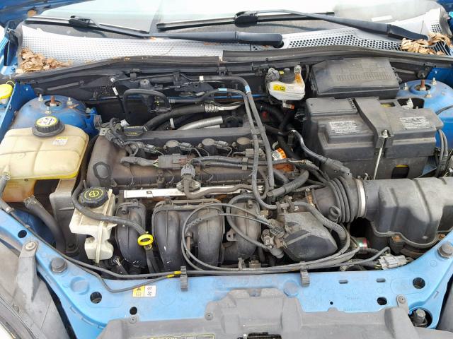 1FAHP34N67W119111 - 2007 FORD FOCUS ZX4 BLUE photo 7