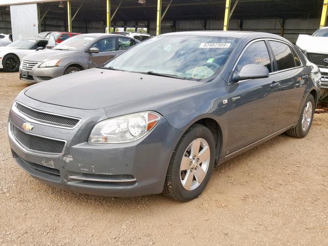 1G1ZF57508F283019 - 2008 CHEVROLET MALIBU HYB GRAY photo 2