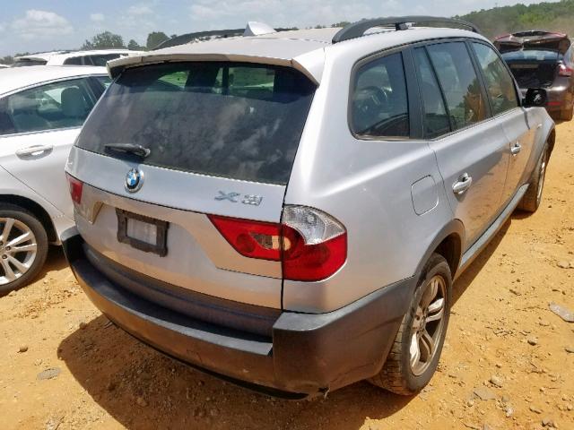 WBXPA934X5WD09290 - 2005 BMW X3 3.0I SILVER photo 4