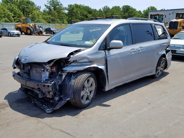 5TDXK3DC1FS530160 - 2015 TOYOTA SIENNA SPO SILVER photo 2