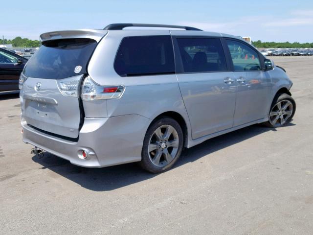 5TDXK3DC1FS530160 - 2015 TOYOTA SIENNA SPO SILVER photo 4