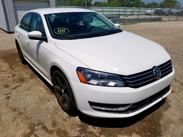 1VWBH7A39DC098868 - 2013 VOLKSWAGEN PASSAT SE WHITE photo 1