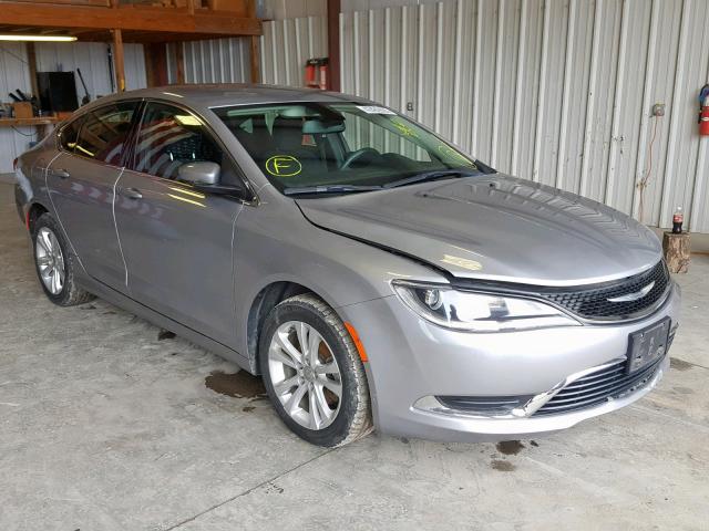 1C3CCCAB0FN588097 - 2015 CHRYSLER 200 LIMITE SILVER photo 1