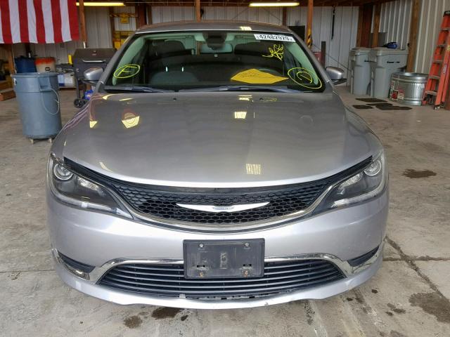 1C3CCCAB0FN588097 - 2015 CHRYSLER 200 LIMITE SILVER photo 9