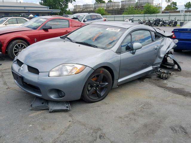 4A3AK24F37E015465 - 2007 MITSUBISHI ECLIPSE GS GRAY photo 2