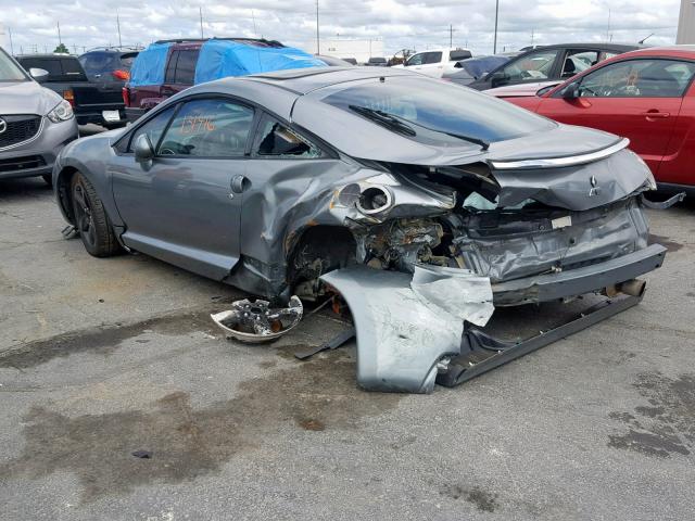 4A3AK24F37E015465 - 2007 MITSUBISHI ECLIPSE GS GRAY photo 3