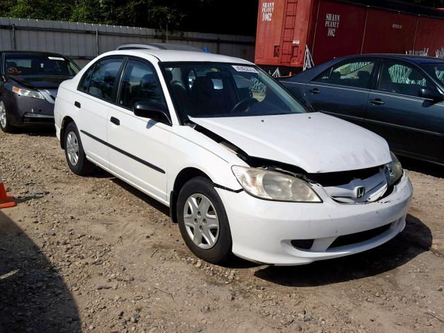 2HGES16464H586190 - 2004 HONDA CIVIC DX WHITE photo 1