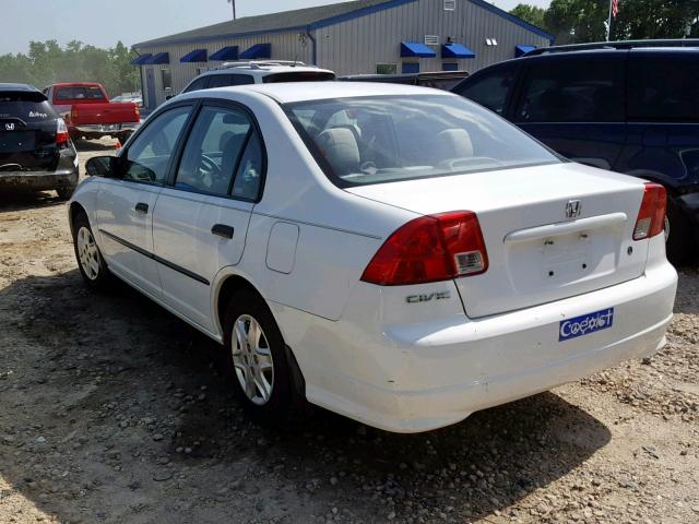 2HGES16464H586190 - 2004 HONDA CIVIC DX WHITE photo 3