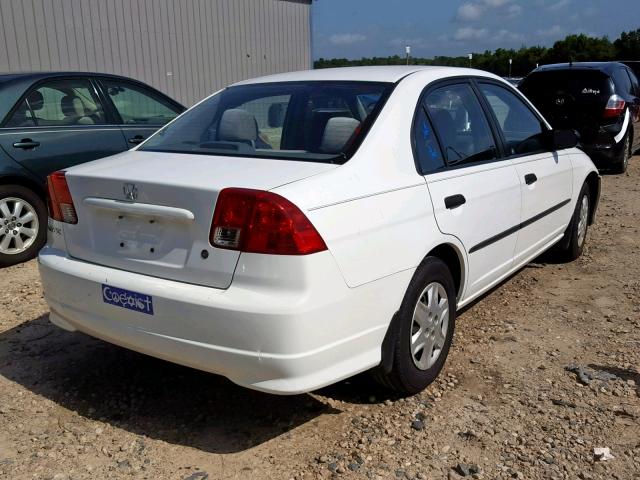 2HGES16464H586190 - 2004 HONDA CIVIC DX WHITE photo 4