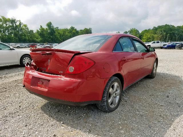 1G2ZG58N474121833 - 2007 PONTIAC G6 BASE RED photo 4