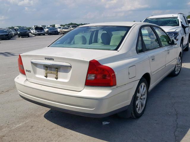 YV1TS592X51401849 - 2005 VOLVO S80 2.5T WHITE photo 4