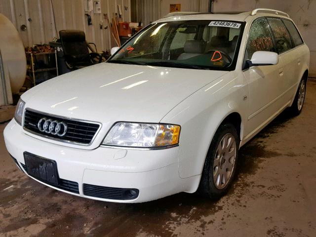 WAUDA34B3XN123829 - 1999 AUDI A6 AVANT Q WHITE photo 2